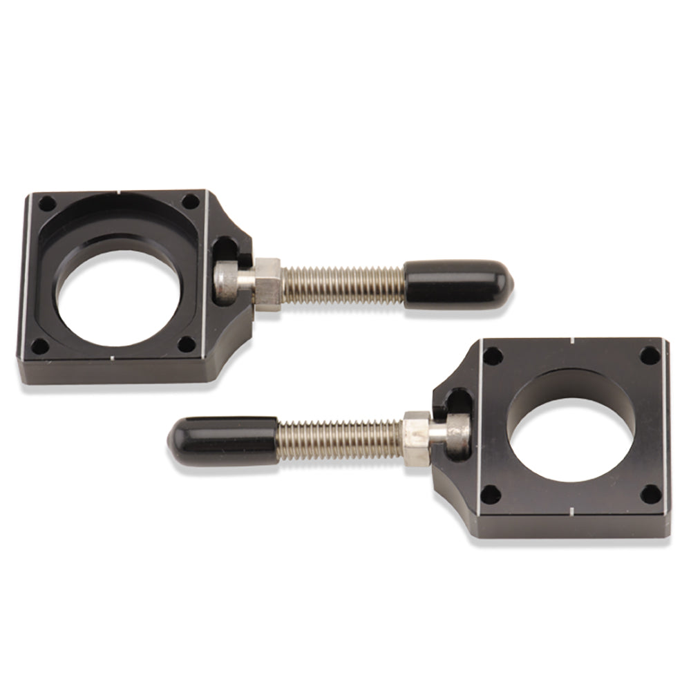 BOLT CHAIN ADJUSTER BLOCKS KAWASAKI KX250F 17-24, KX450F 16-24 BLACK