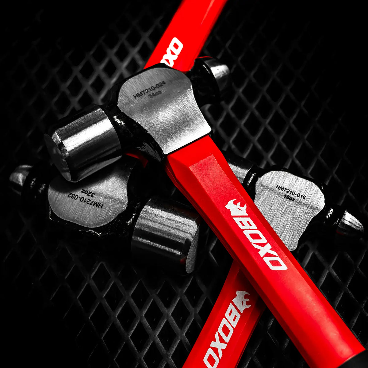 BOXO 3Pc Ball Pein Hammer Set