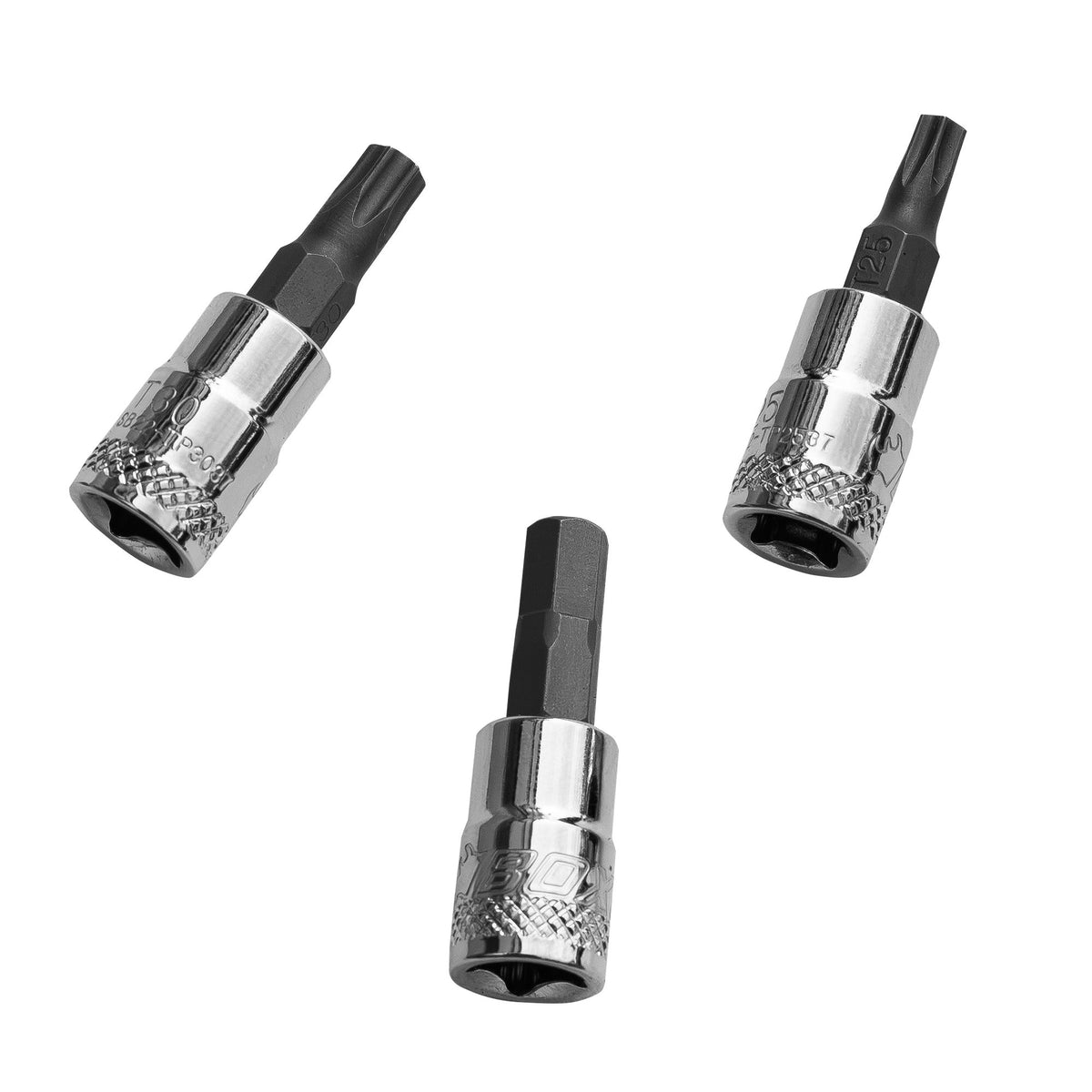 BOXO 14Pc 1/4" Tamperproof Hex & Torx Bit Socket Set
