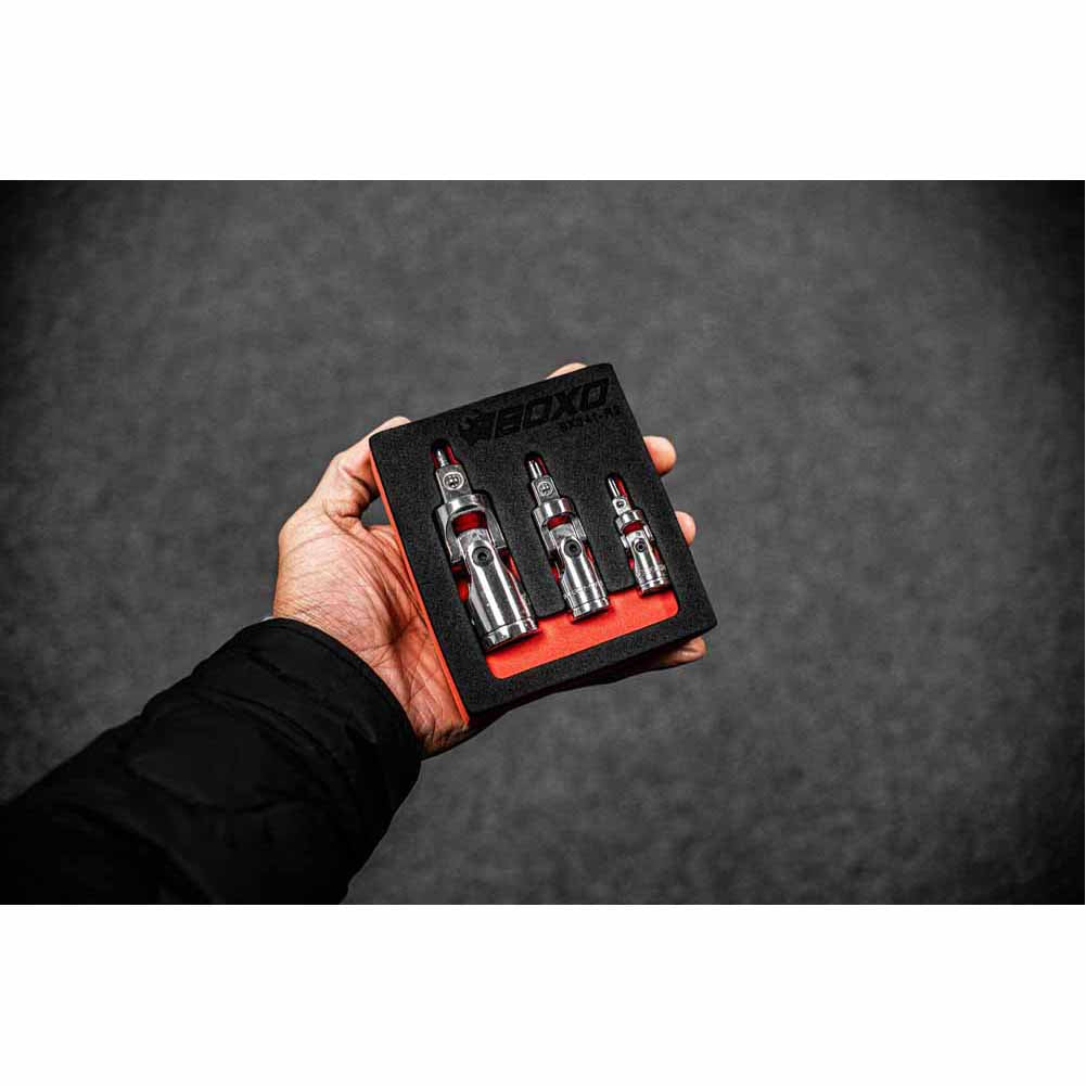 BOXO 3Pc Magnetic Universal Joint Set