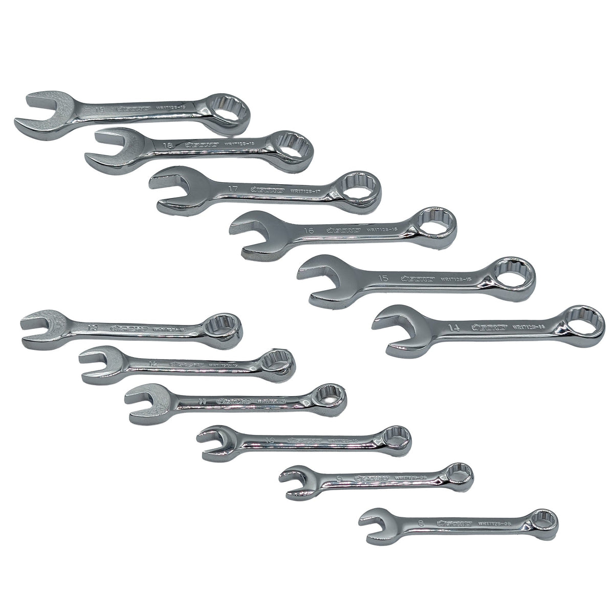 BOXO 12 Pc Stubby Combination Spanner Set