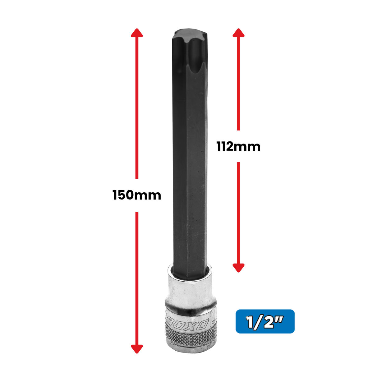 BOXO 7Pc 1/2" Torx Long Bit Socket Set