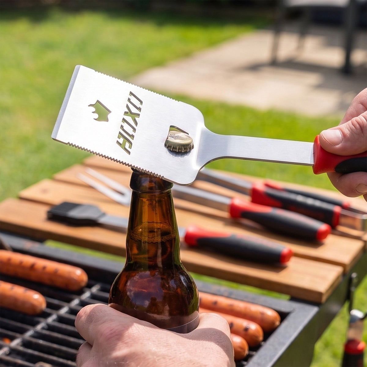 BOXO 4Pc Premium Stainless Steel BBQ Tool Set