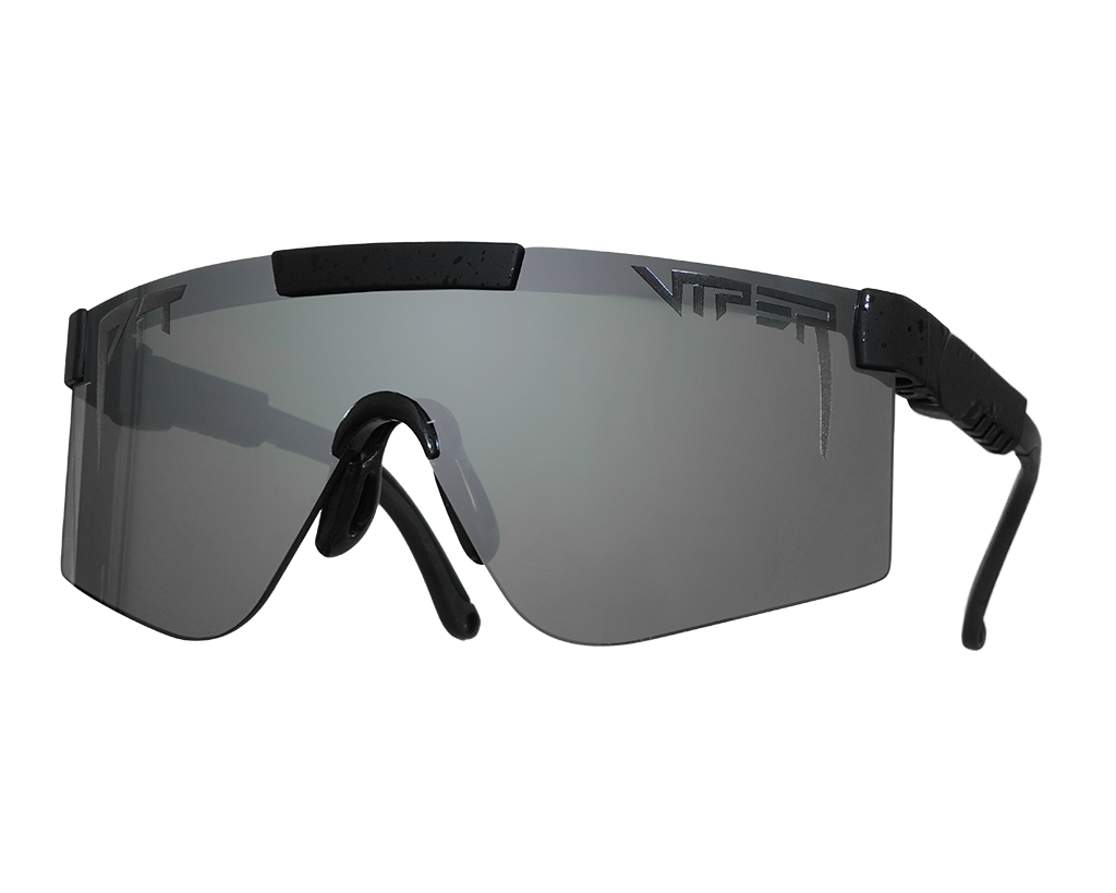 Retro-inspired polarized sunglasses with sleek black frames and dark lenses, "The Blacking Out Polarized 2000s"