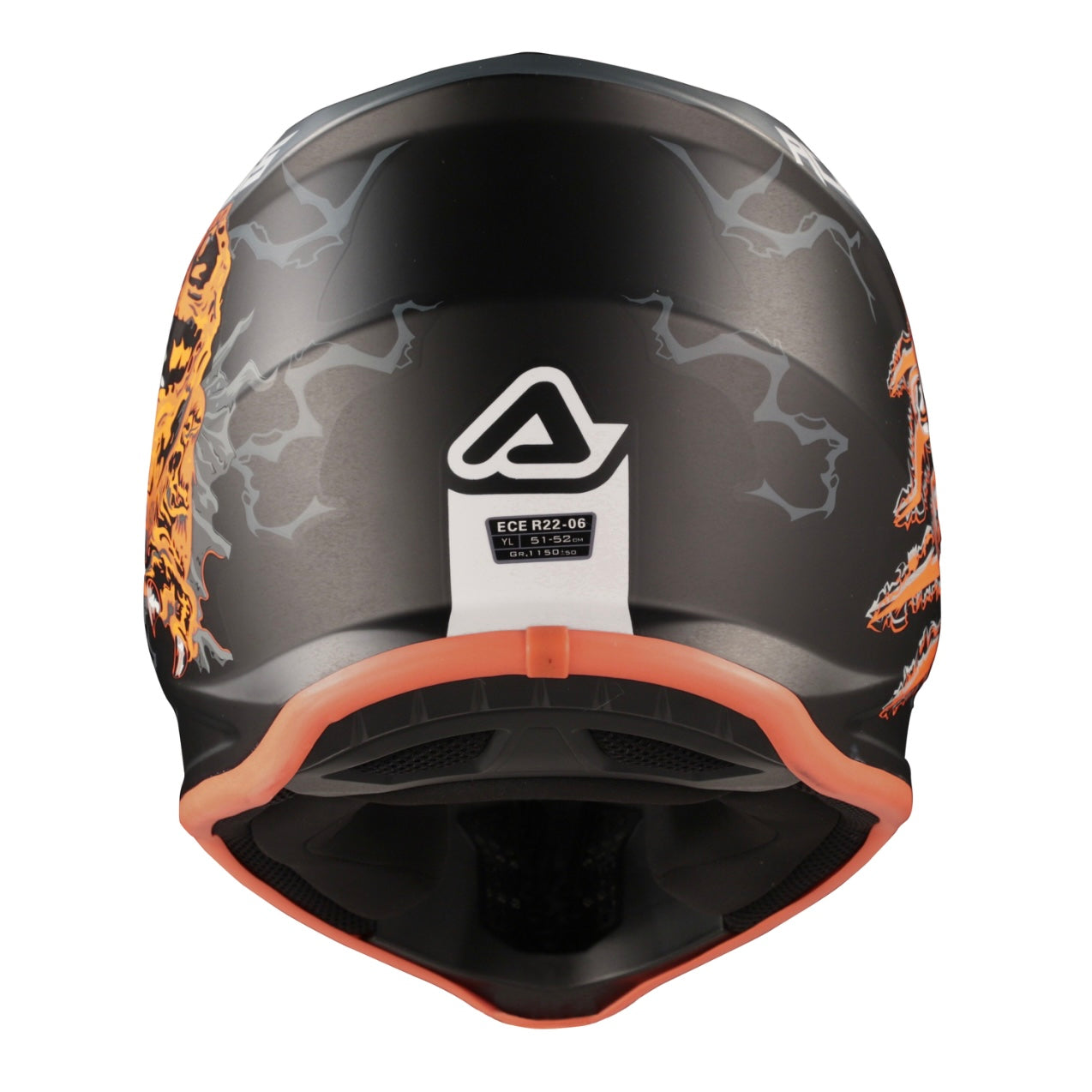 ACERBIS Kids Profile Junior Helmet - Black/Orange