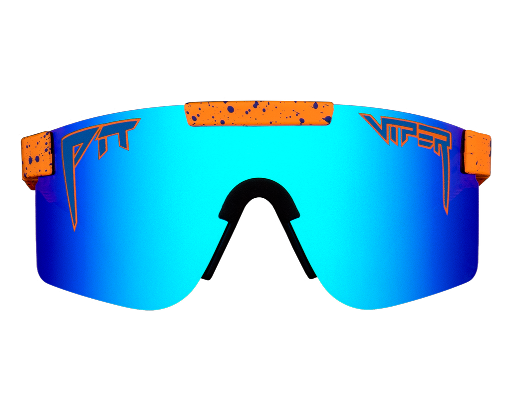 The Crush Polarized sunglasses with reflective lenses and durable frame, showcased in natural light.