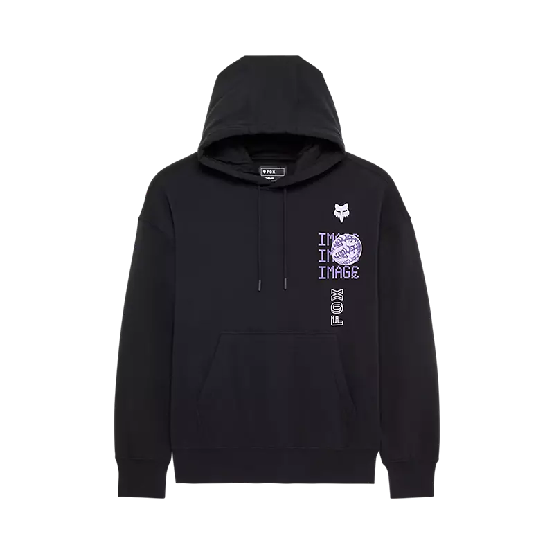 Fox Image Phantom Oversized Pullover Hoodie