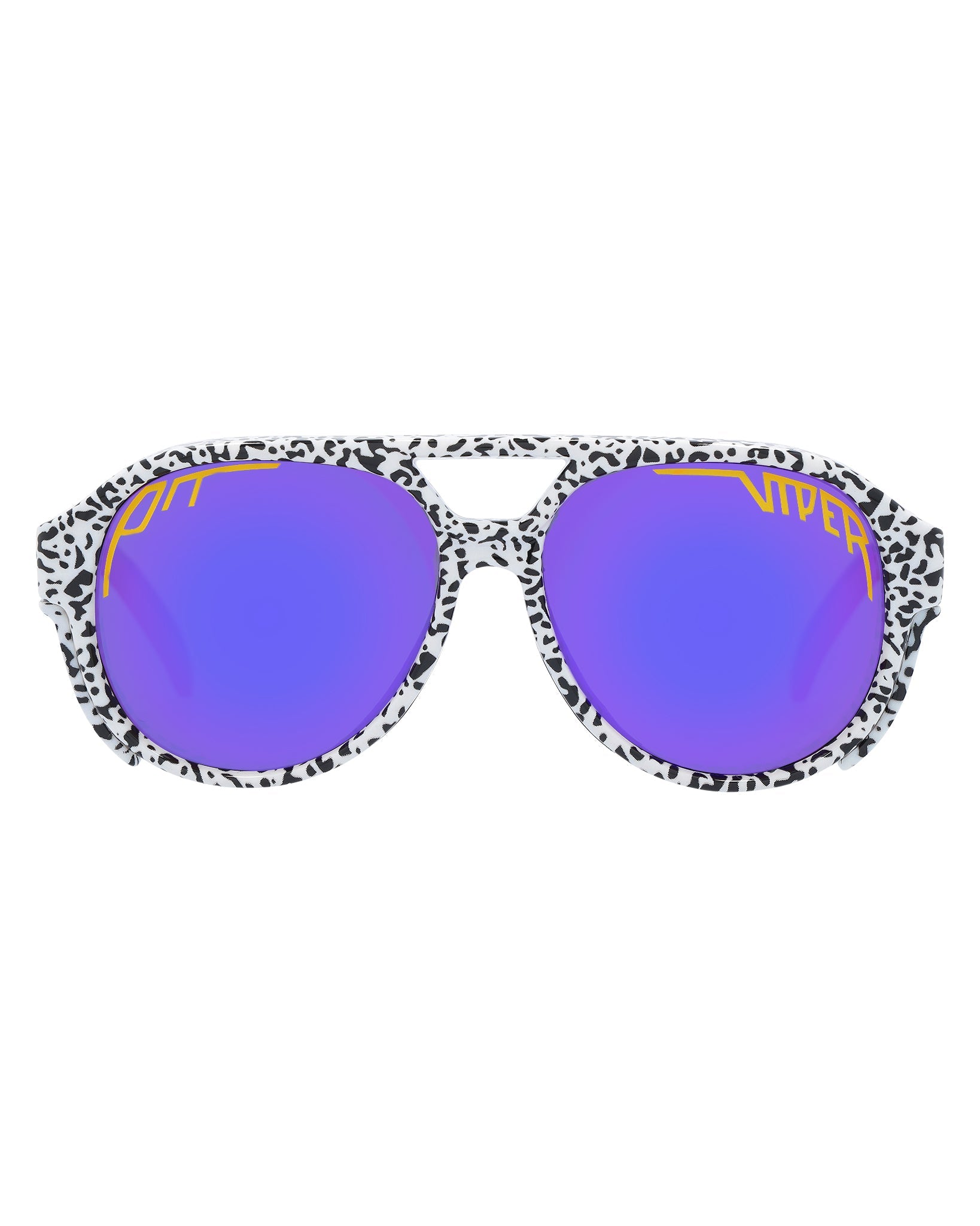 Man wearing The Son Of Beach Polarized Exciters sunglasses at the beach with clear blue sky in the background