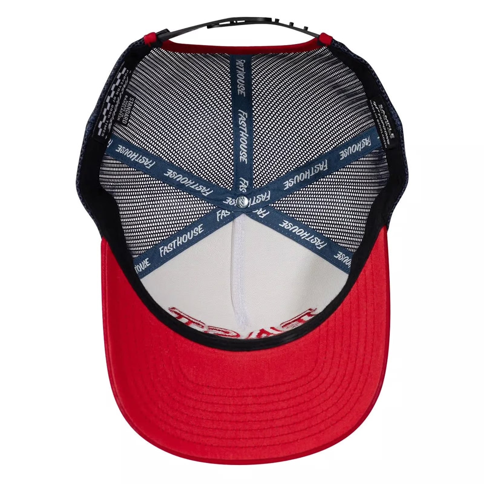 House of Speed Hat - Off White/Red
