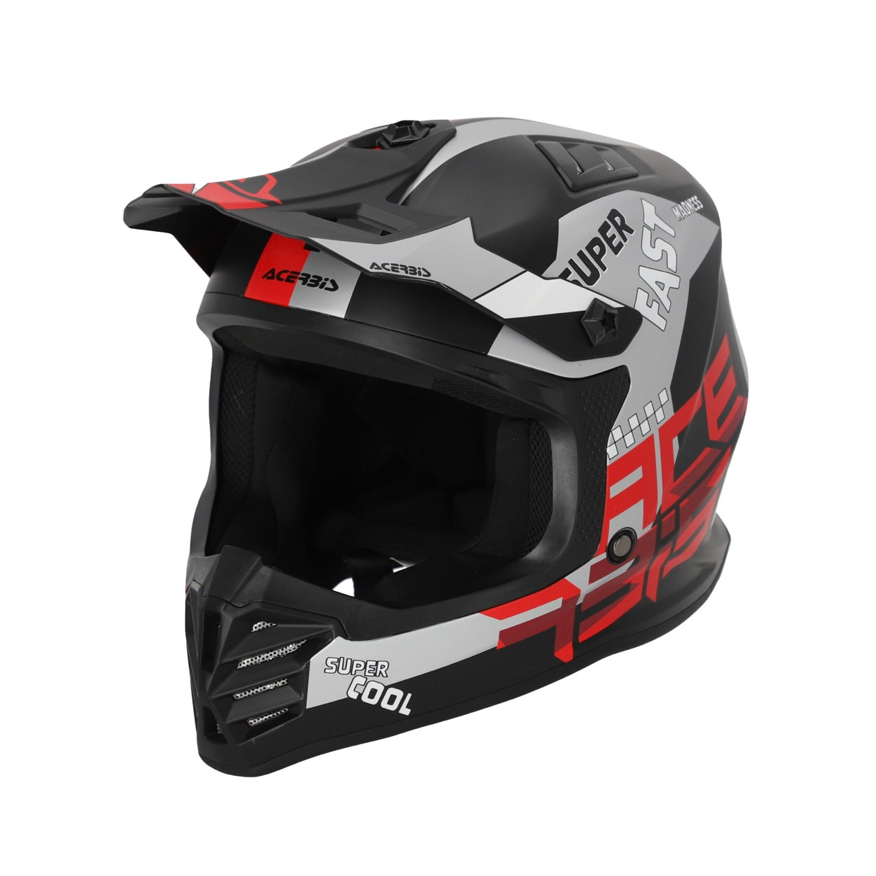 ACERBIS Kids Profile Junior Helmet - Black/Red