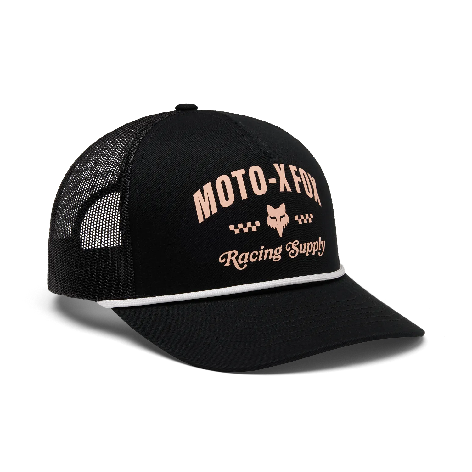 W SUPPLY MESH ROPE TRUCKER - BLACK