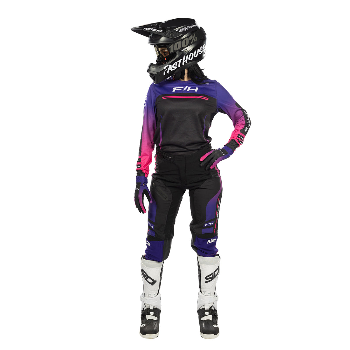 Elrod React Women's Jersey - Electric Fuchsia/FH Purple