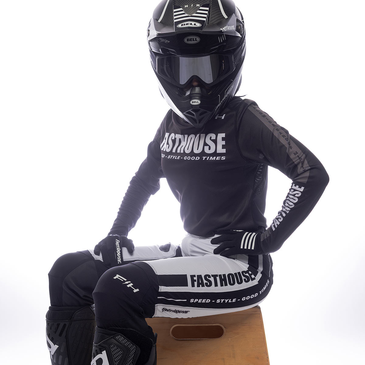 Elrod Storm Womens Pant - White/Black