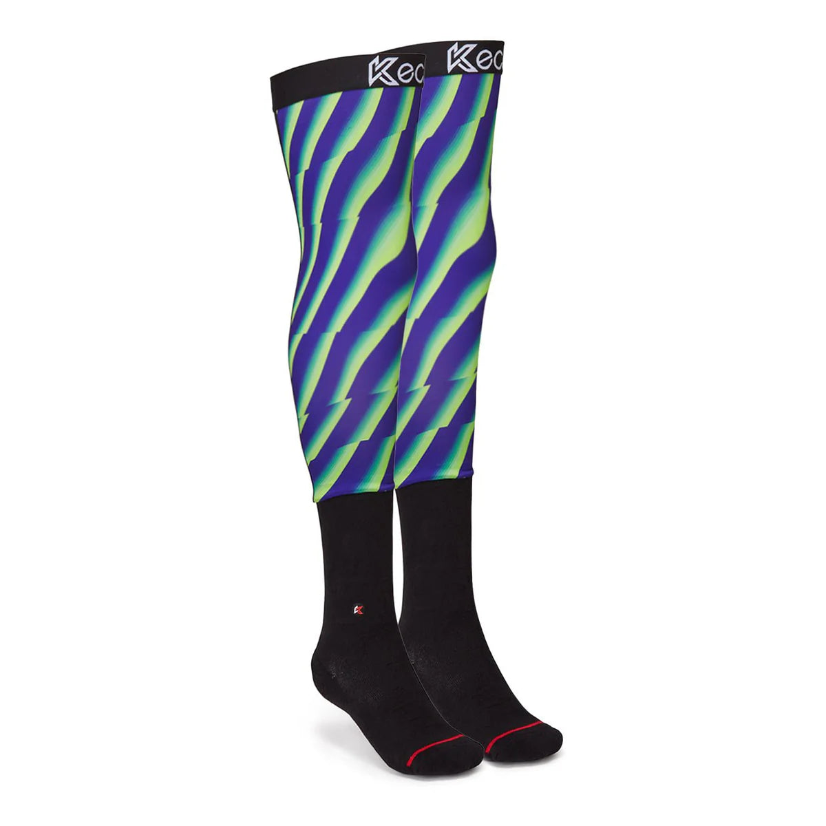 Neon Zebra Moto Sock