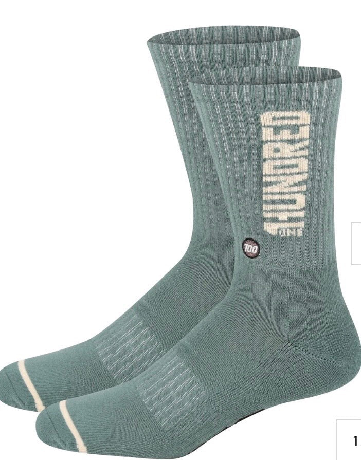 100 Moss Crew Sock