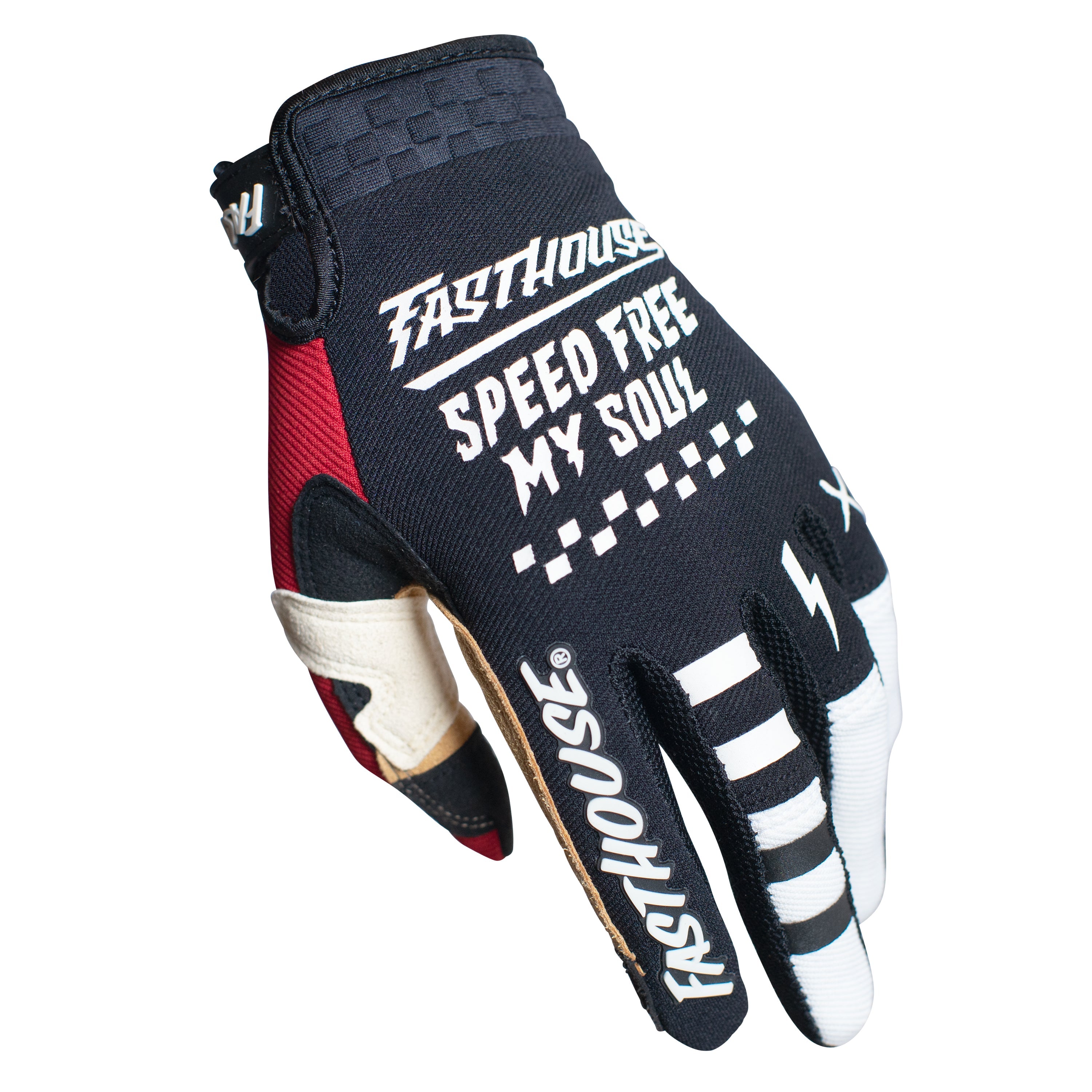Speed Style Bereman Youth Gloves - Black/Cream