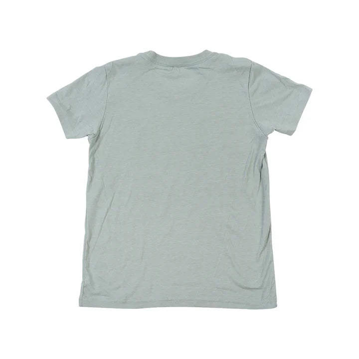 Peachy Keen Girl's Tee - Heather Blue