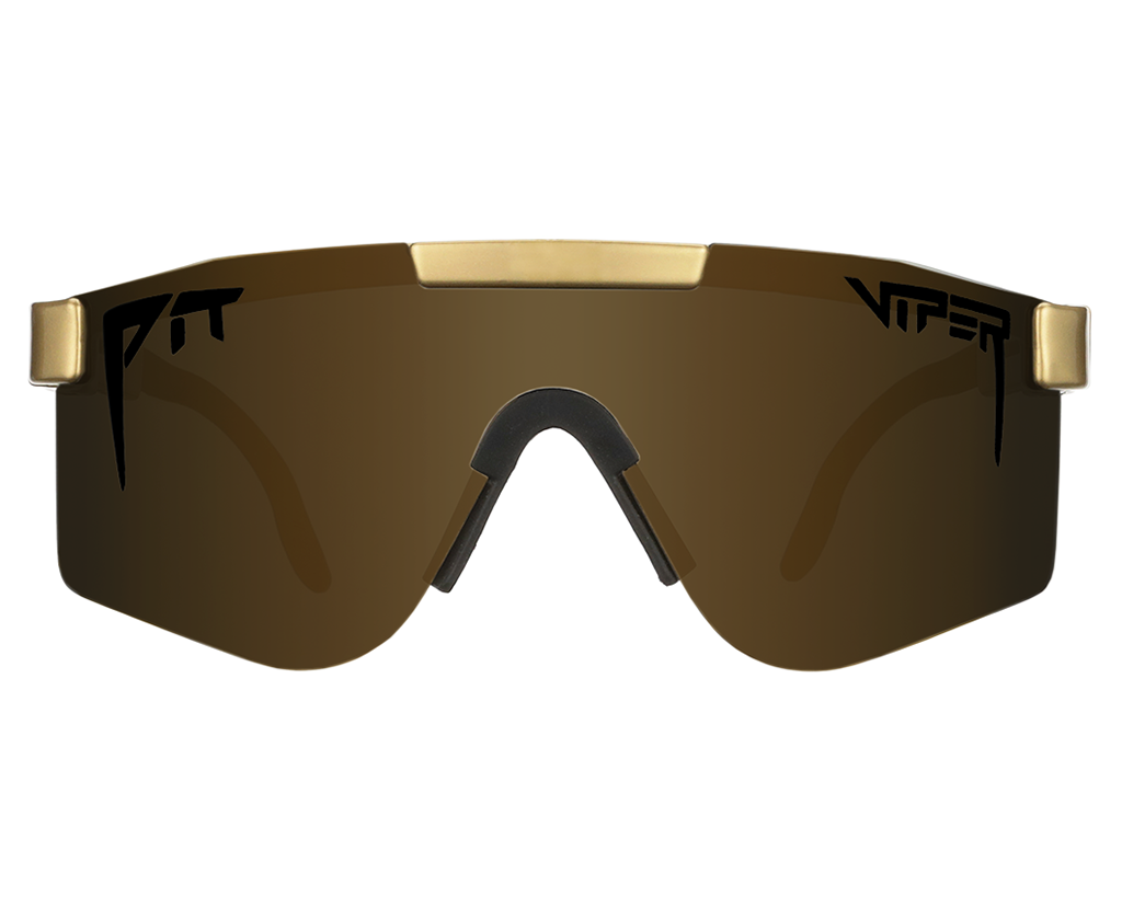Gold Standard Polarized Double Wide sunglasses on white background