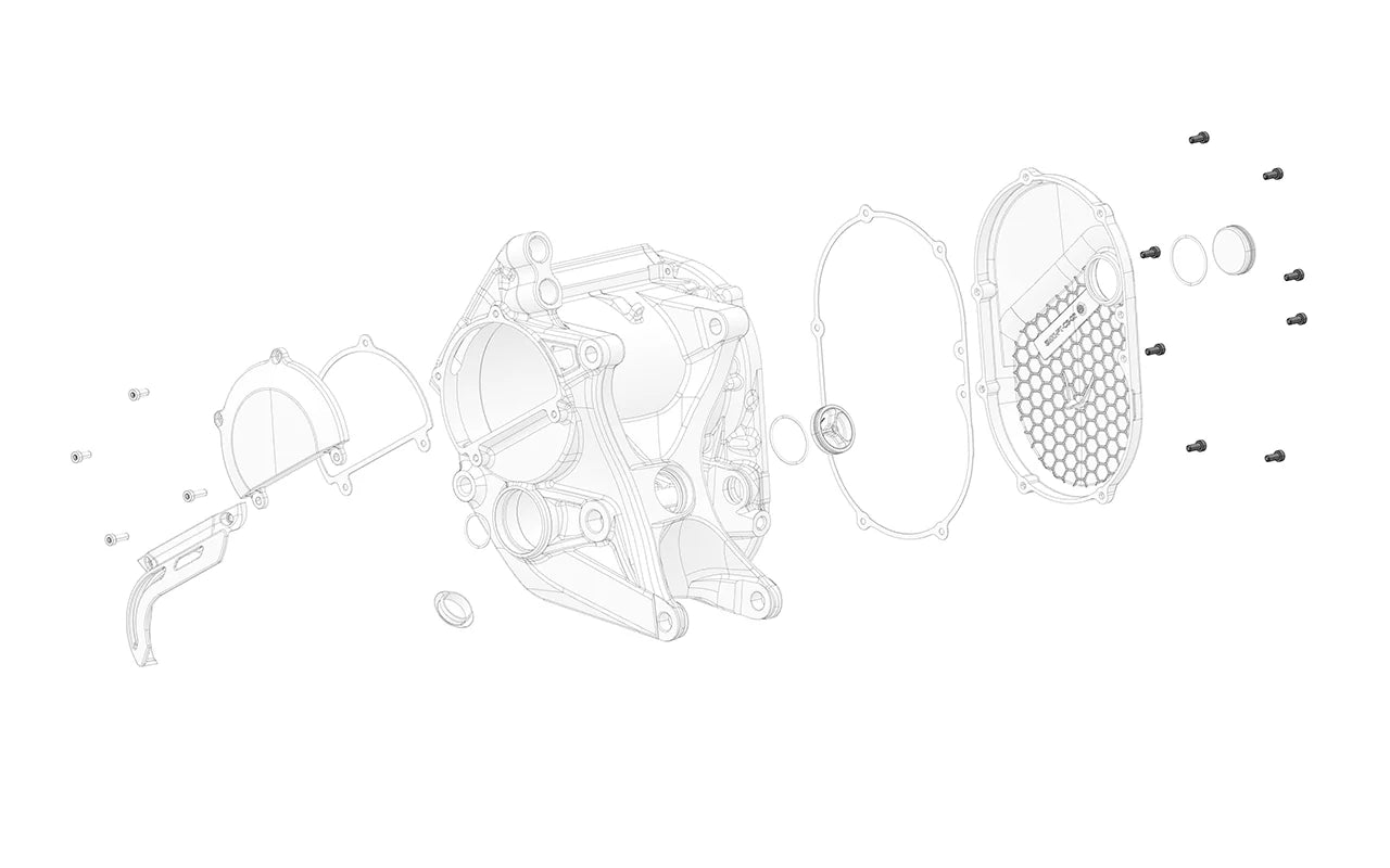 Right motor cover screw