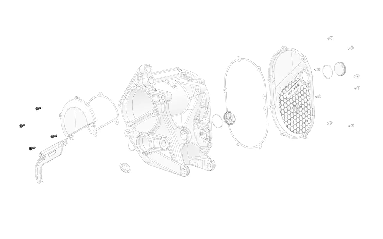 Left Motor Cover / Sprocket Guard Screw