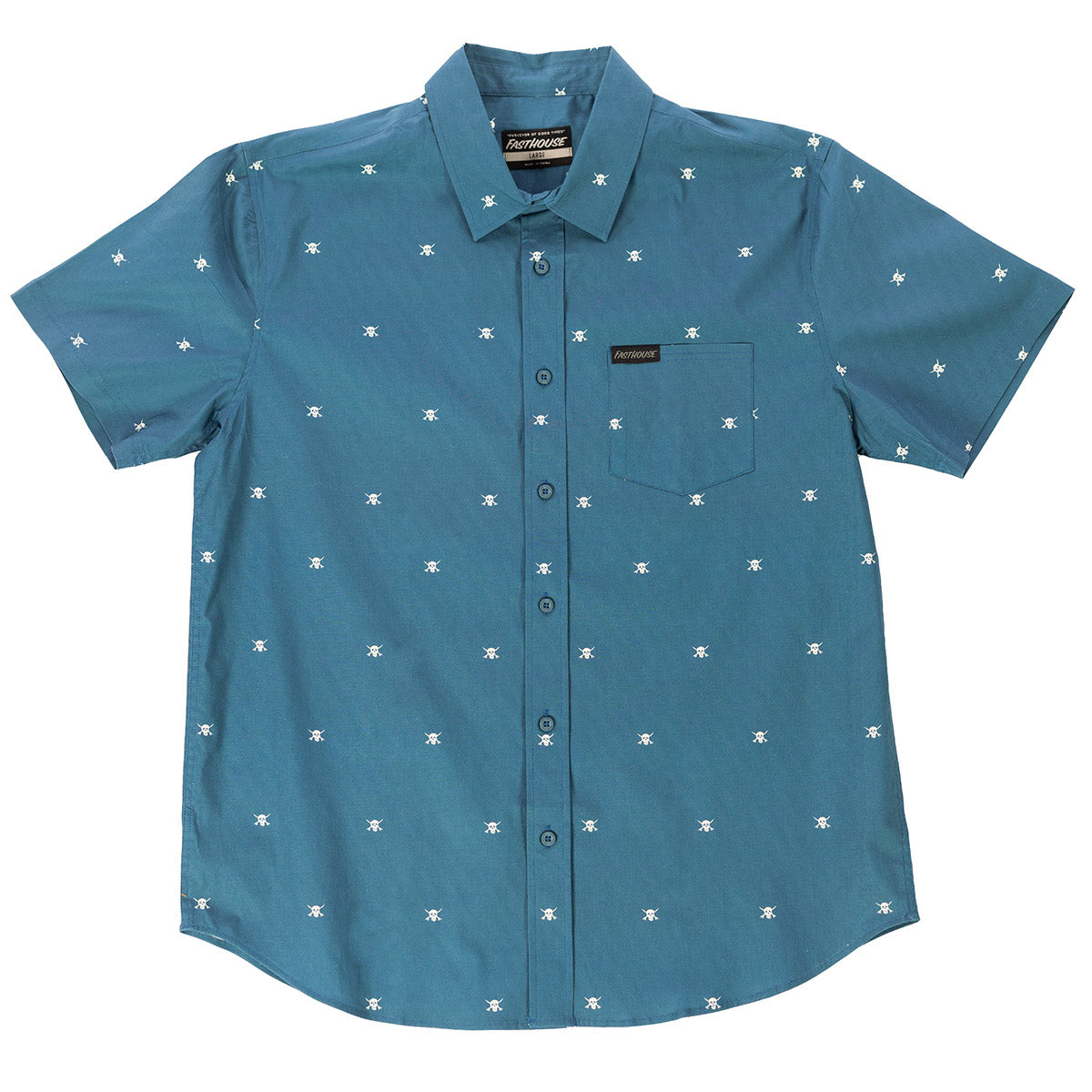 Jasper Button Up - Vintage Blue