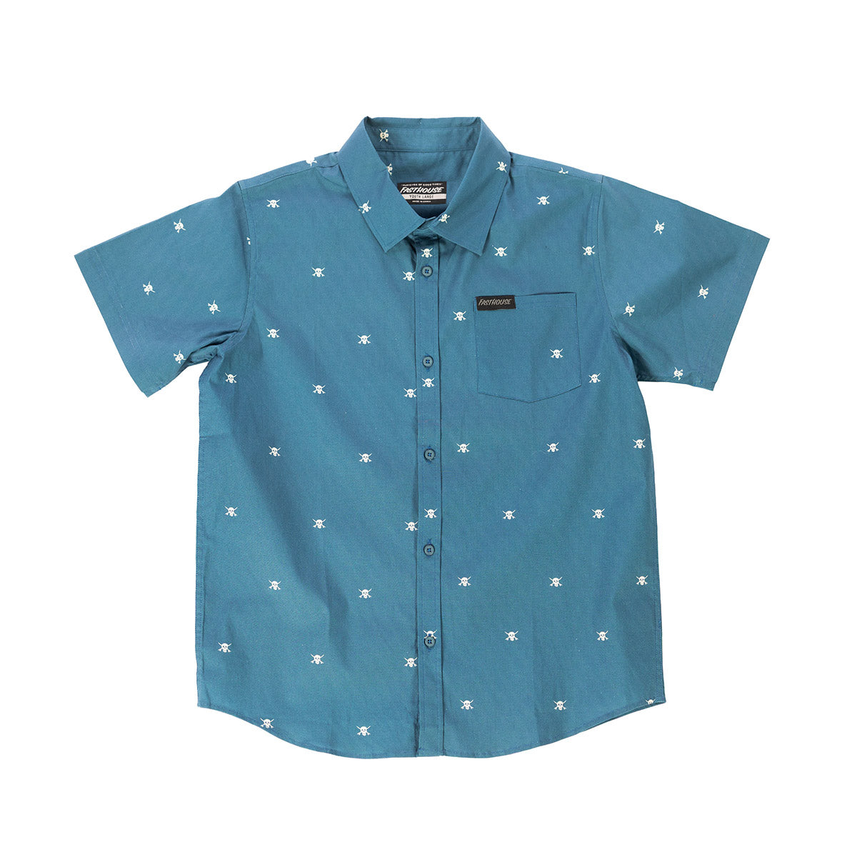 Jasper Youth Button Up Shirt - Vintage Blue