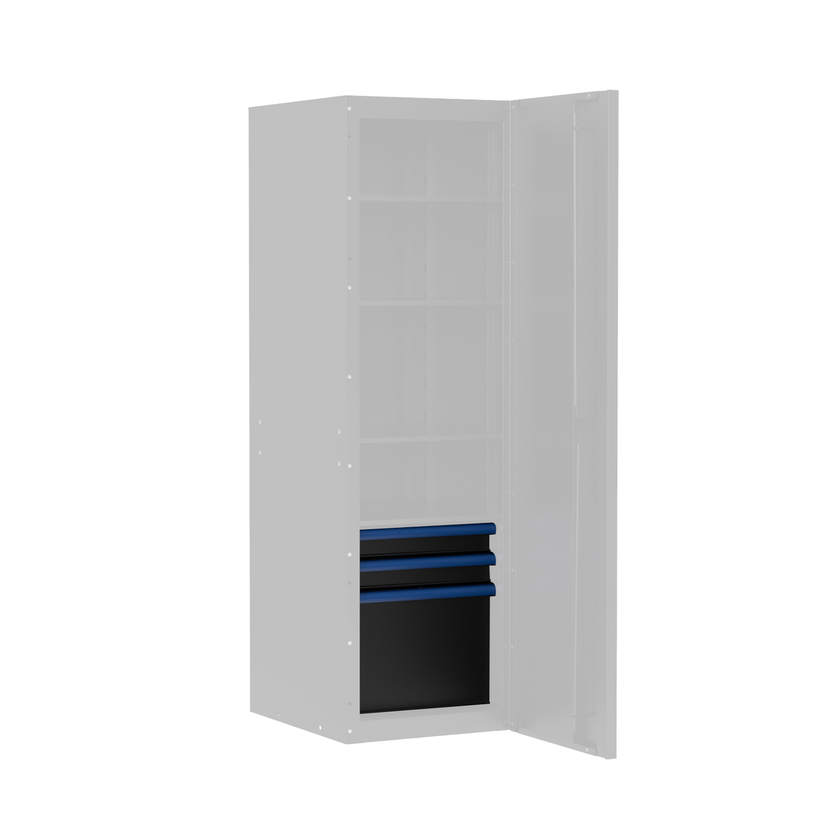 BOXO PRO Gloss Finish 3 Drawer Kit for Full Height Side Locker - Various Trim Options Available