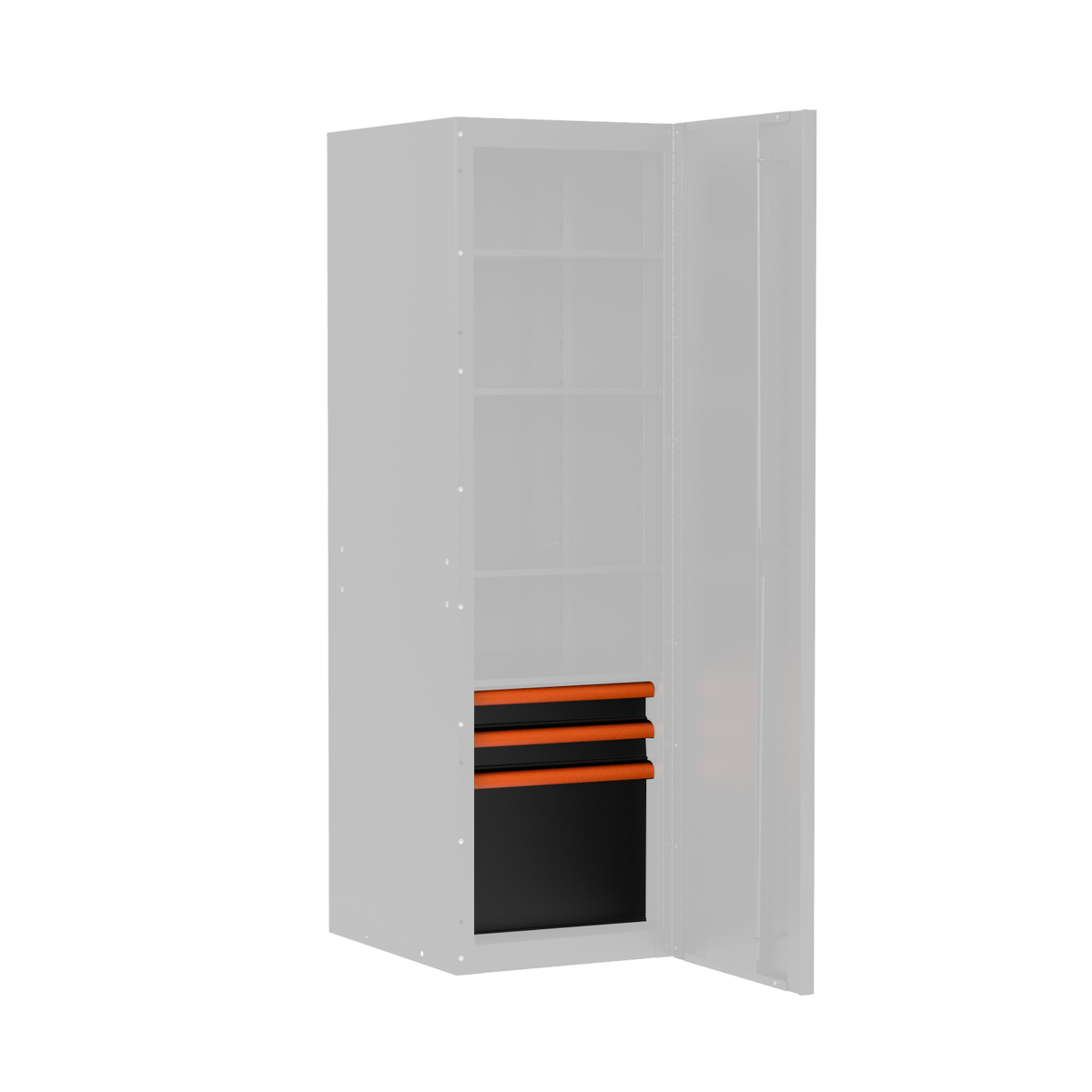 BOXO PRO Gloss Finish 3 Drawer Kit for Full Height Side Locker - Various Trim Options Available
