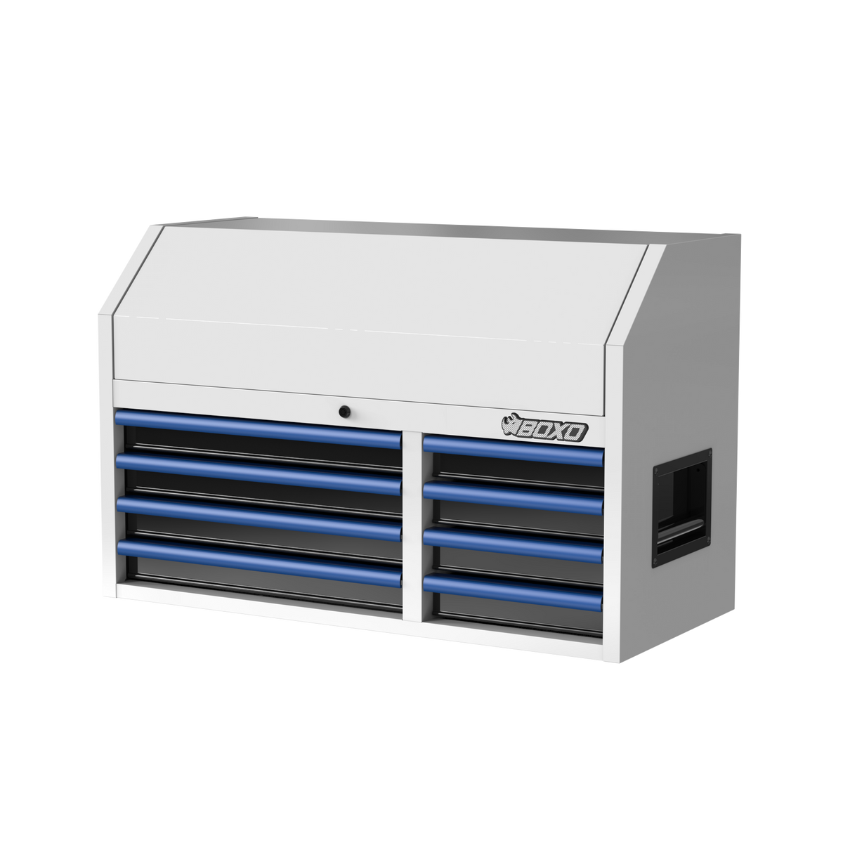 BOXO 41" 8 Drawer Top Box with Drawer Trim Pack - White Body with Coloured Trim Pack