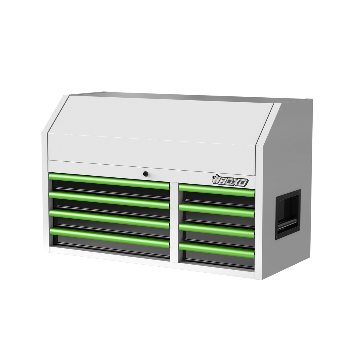 BOXO 41" 8 Drawer Top Box with Drawer Trim Pack - White Body with Coloured Trim Pack