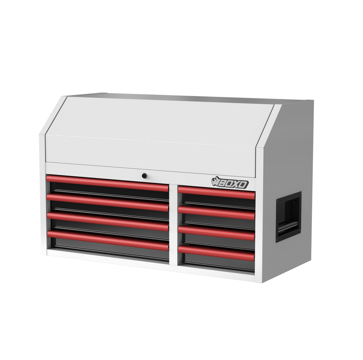 BOXO 41" 8 Drawer Top Box with Drawer Trim Pack - White Body with Coloured Trim Pack