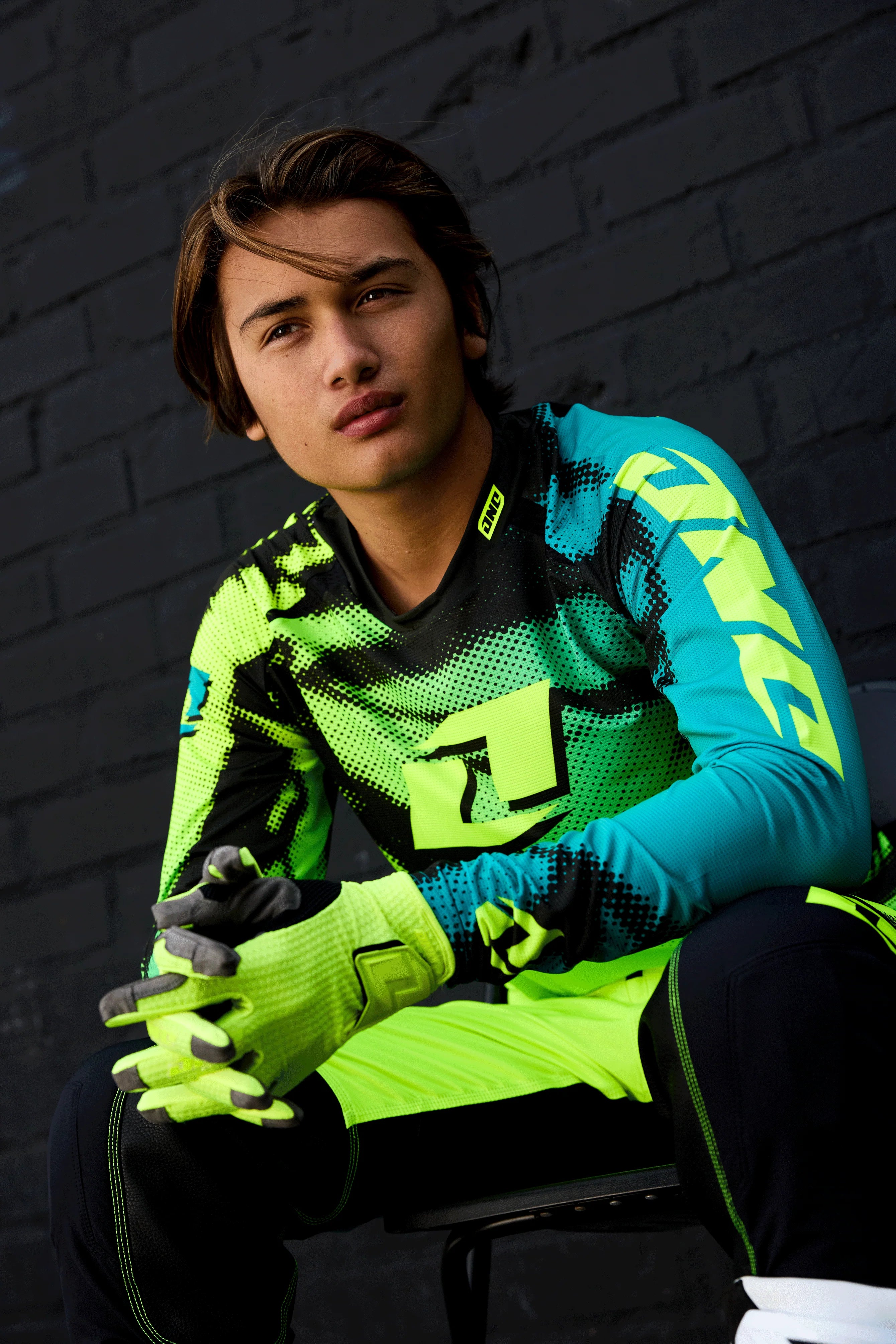 X-297 Youth Jersey - Neon Tiger