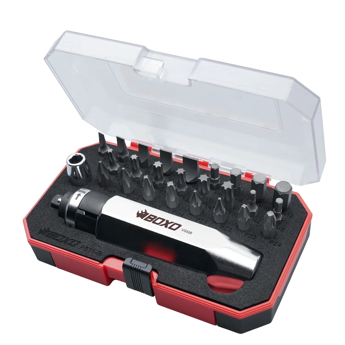 BOXO 27Pc 3/8" Impact Driver & Bit Set