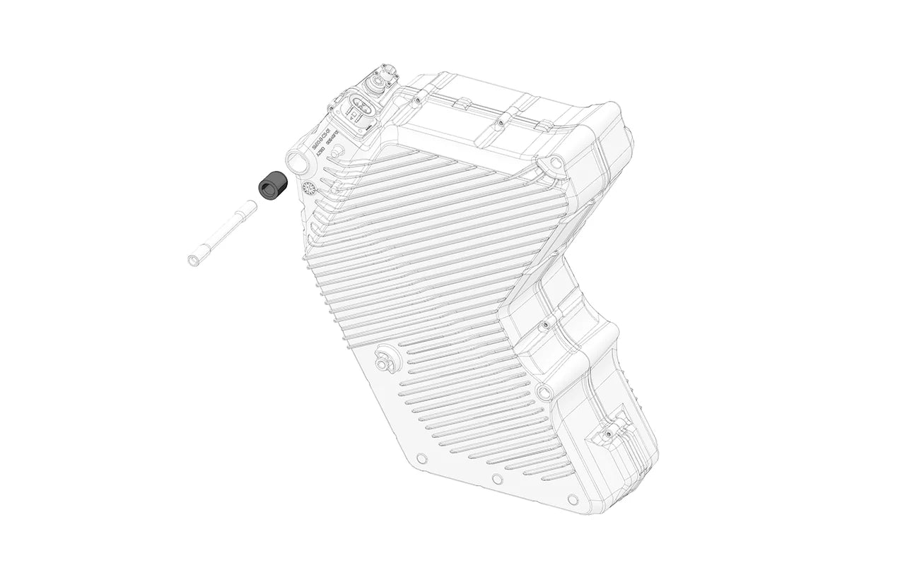 Top front battery shaft mount bushing