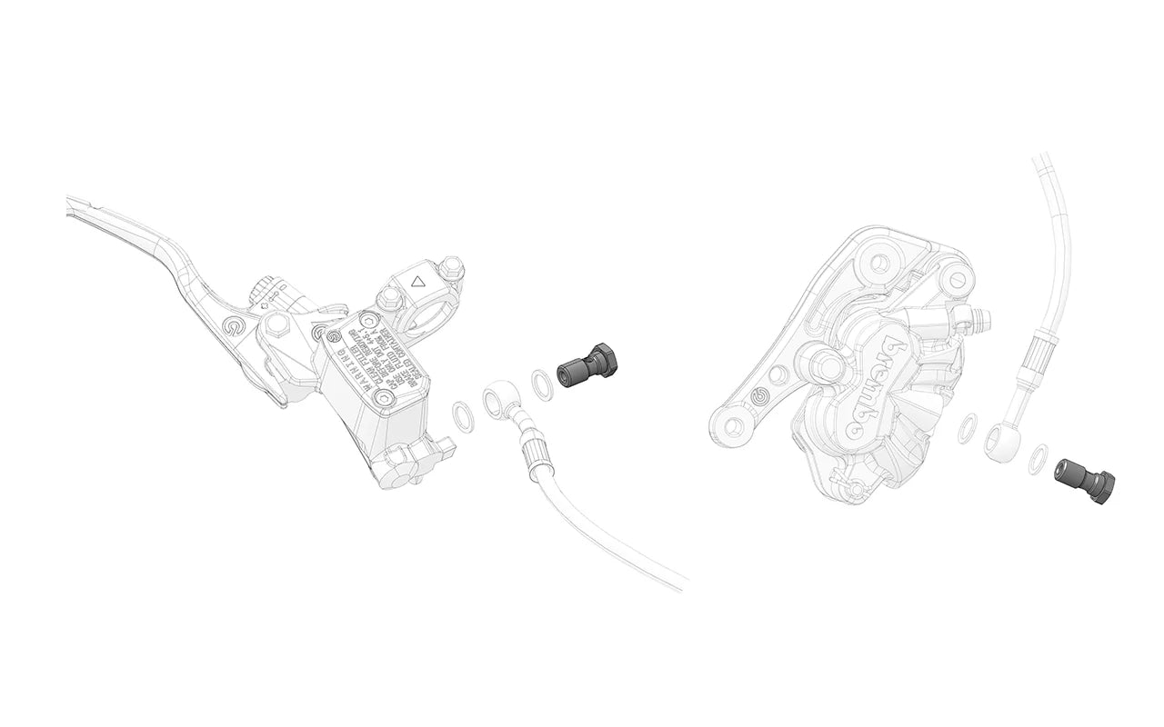 Banjo bolt Brembo master cylinder