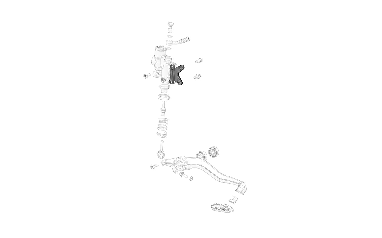 Rear master cylinder bracket
