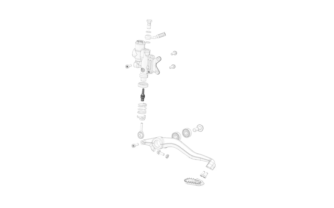 Rear brake push rod