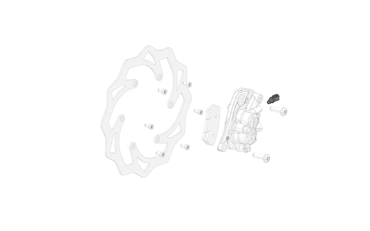 Front Brake caliper bleeder + cover