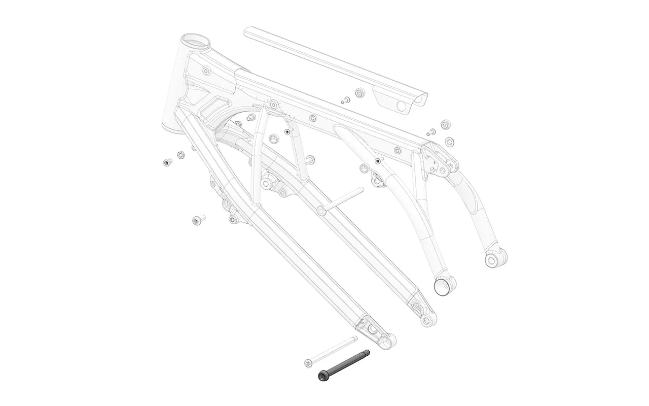 Frame to motor shaft