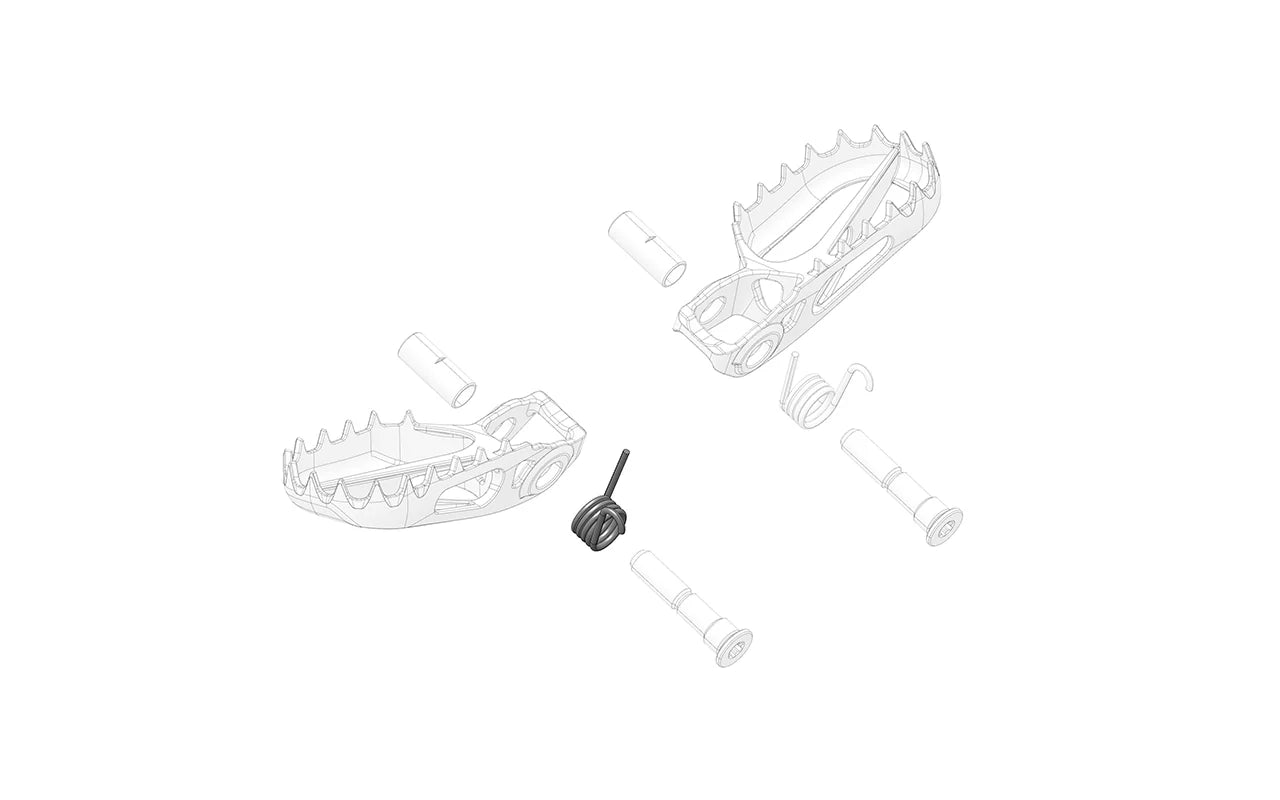 Foot peg spring
