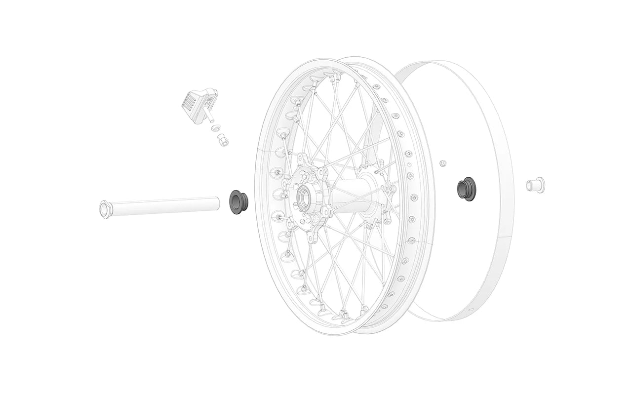 Rear wheel spacer (1 unit)