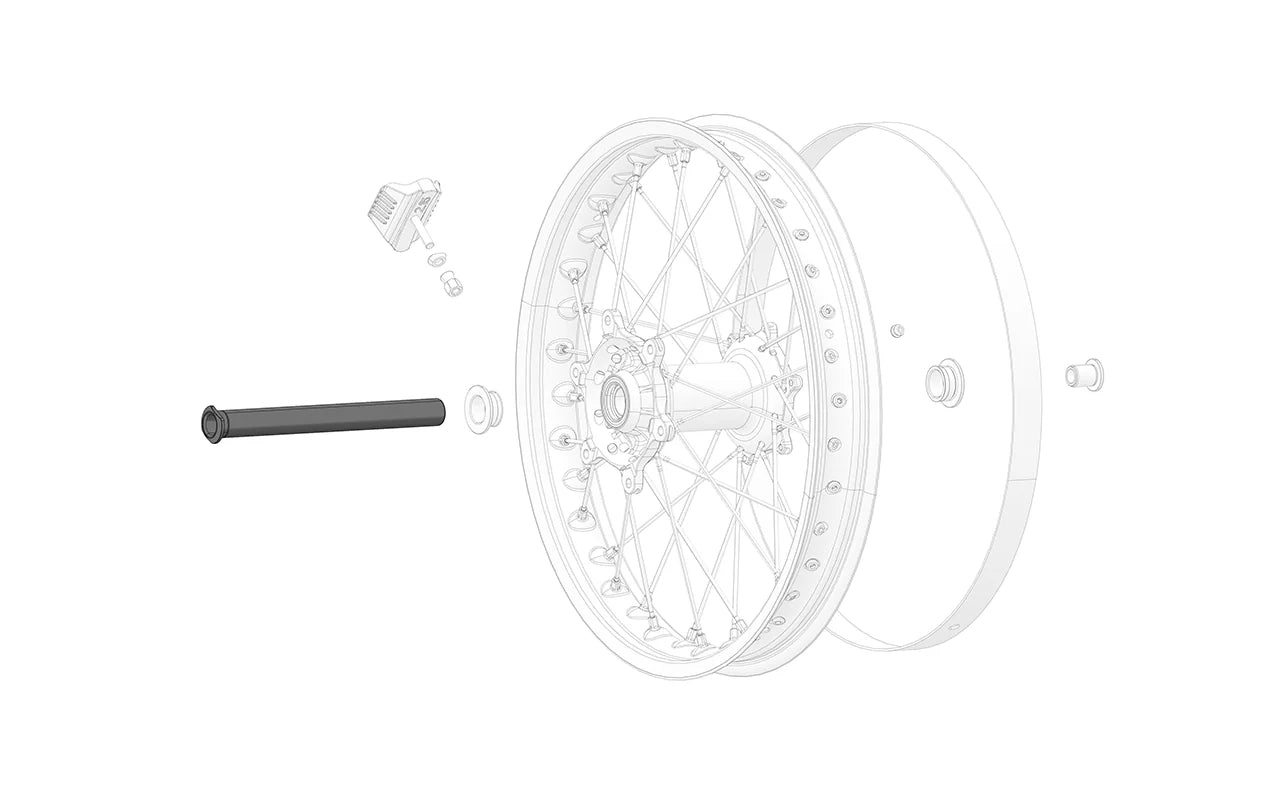 Rear wheel shaft