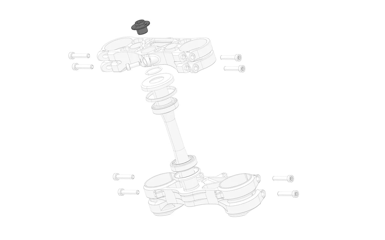 Top Steering Head Shaft Bolt