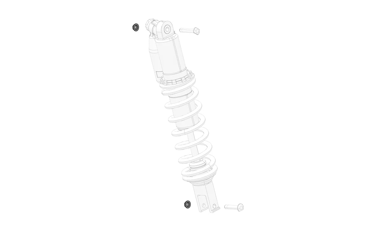 Shock shaft nut