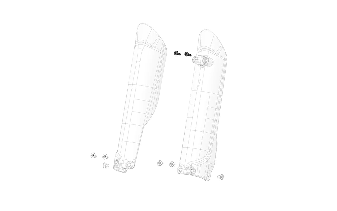 Brake bracket screws on fork guard