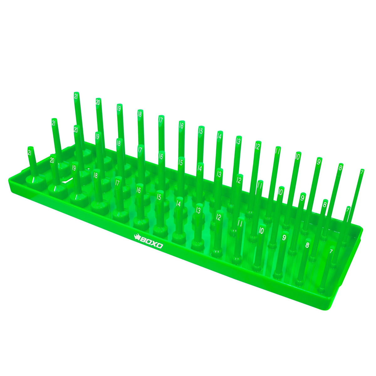 BOXO 45Pc 3/8" 3-Tier Vertical Socket Tray - Various Colours
