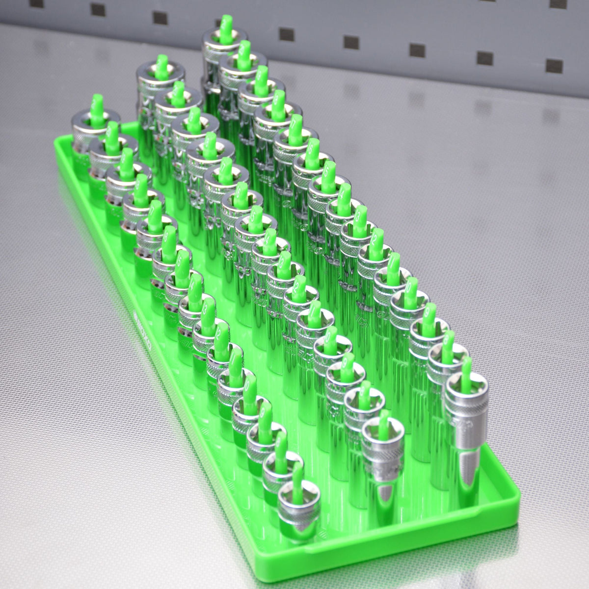 BOXO 45Pc 3/8" 3-Tier Vertical Socket Tray - Various Colours