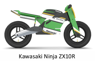 Kawasaki Ninja ZX10R Balance Bike