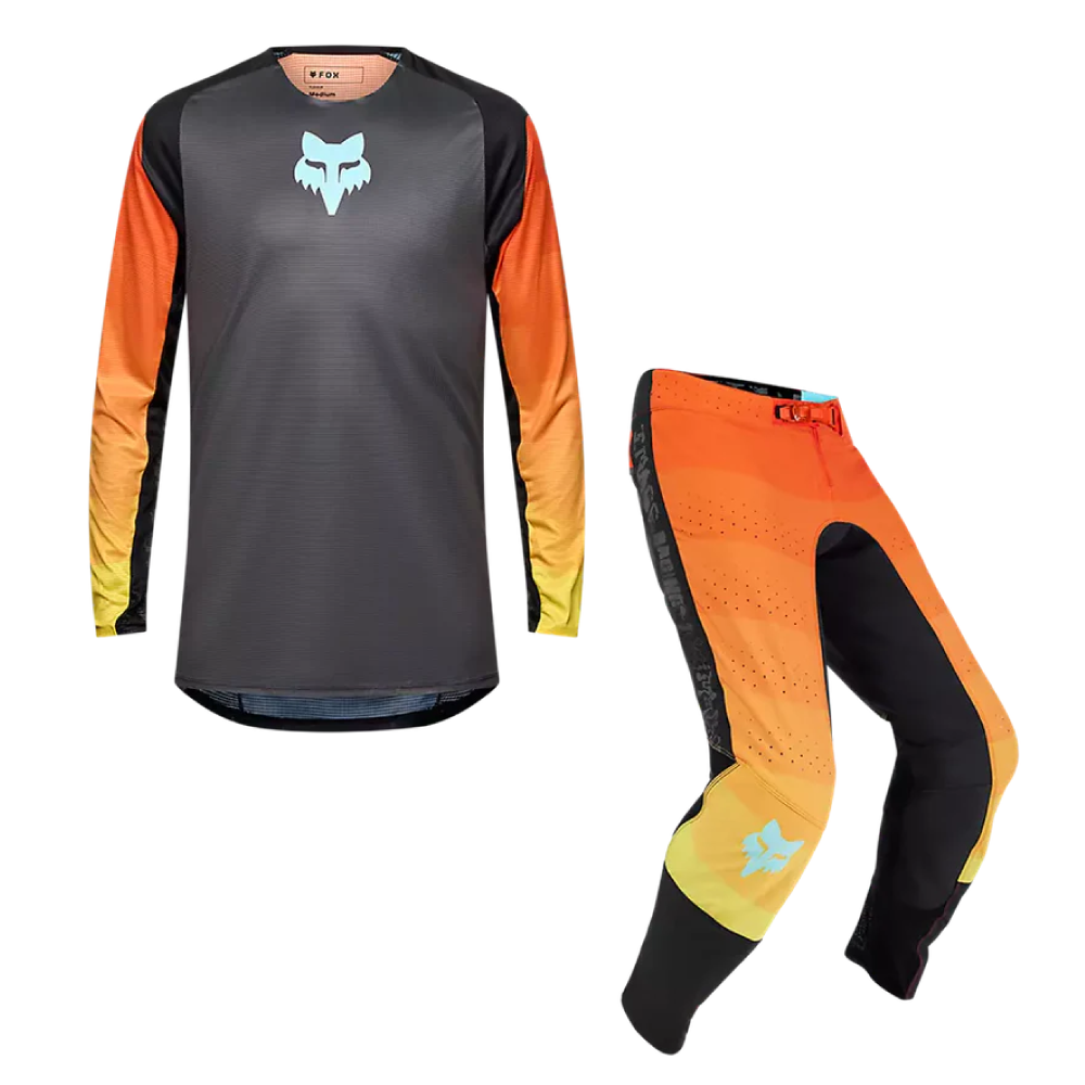 Black and Orange Flexair Grid Kit Combo featuring sleek design and high-performance fabric.