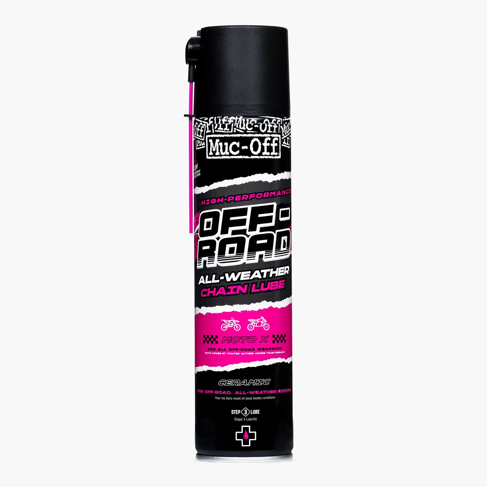 Muc-off Off-Road All Weather Chain Lube 400ml bottle on white background